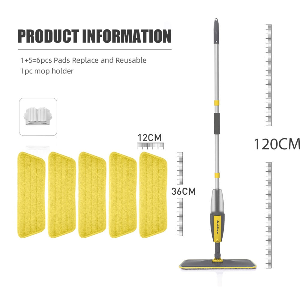 360° Rotation Flat Spray Floor Mop