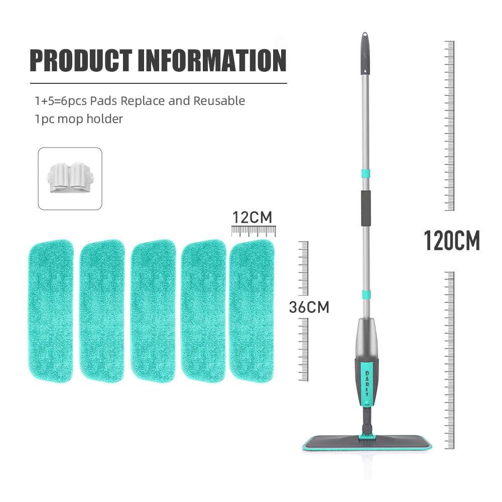 360° Rotation Flat Spray Floor Mop